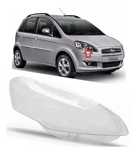 Lente Optica Fiat Idea 2010 2011 2012 2013 2014 15 2016 Der