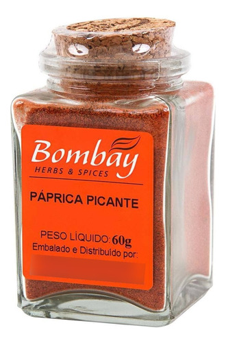 Páprica Picante Bombay Vidro 60g