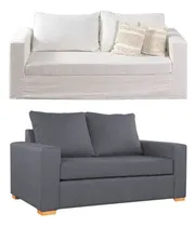 Comprar Sillon Sofa 2 Cuerpos Premium Lino Antimanchas + Funda Tusor