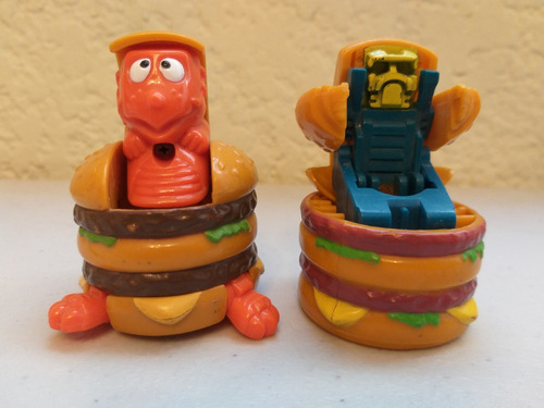 Lote Figuras Mcdonalds, 1987-1990, Hamburguesas Transformer