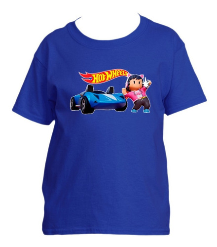 Polera Stumble Guys Hotwheels Niño / Niña Videojuegos Gamer 