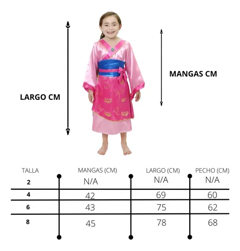 Vestido de mulan disney 2025