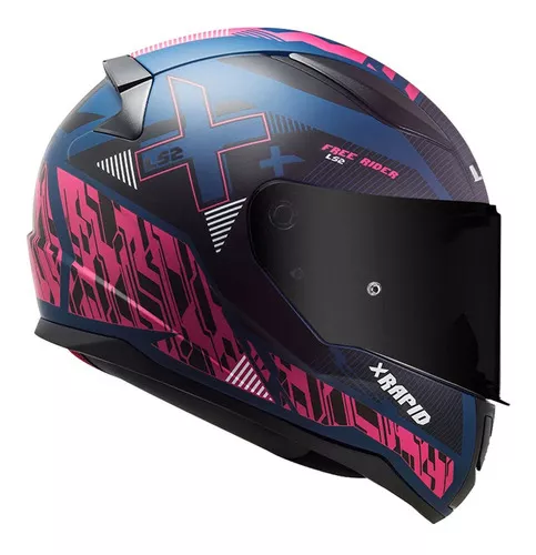 CASCO LS2 INTEGRAL FF353 XTREET AZUL-MORADO TALLA M