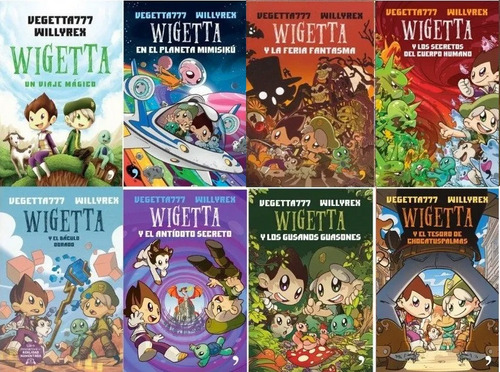 Paquete 8 Libros Wigetta Willyrex Vegeta777 Nuevo Original