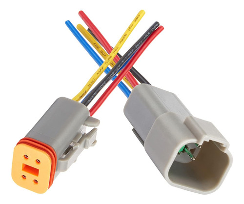 Laisomeke Conector Eléctrico De 4 Pines, Conector Impermeabl