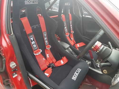 Imagen 3 de 9 de Cinturón De Seguridad Deportivo Sparco Auto 4 Puntas