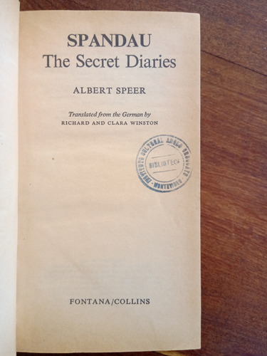 Spandau The Secret Diaries - Albert Speer 
