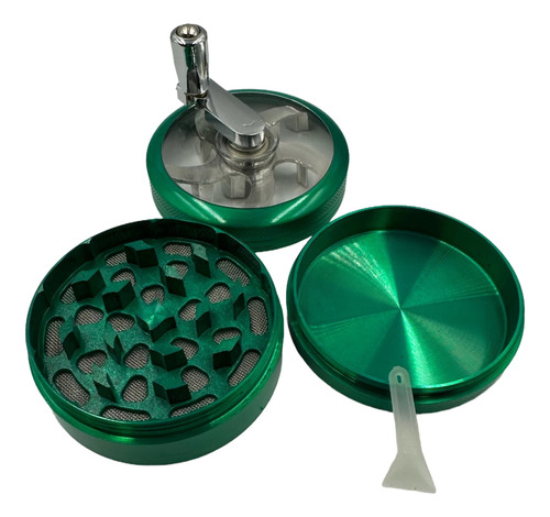 Moledor Metalico Manivela Grinder 3 Pisos Hierba Colores