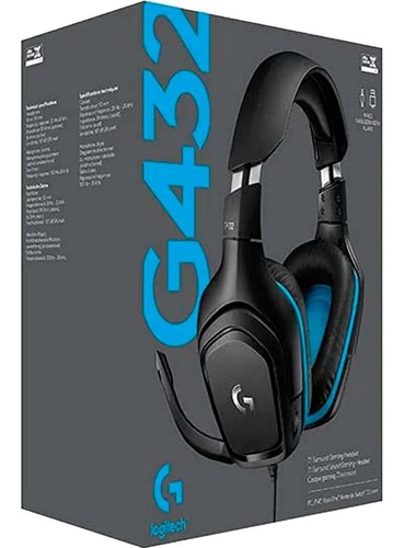 Headset Logitech G432 7.1 Surround Sound Gaming