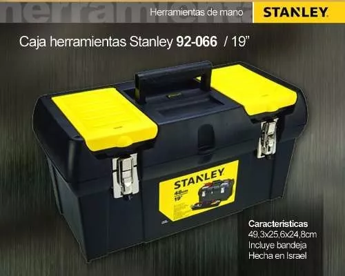 Caja De Herramientas Stanley Cierre Metalico 19 PuLG 19-013