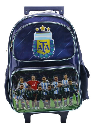 Mochila Escolar Afa Selección Argentina  Con Carro 16 