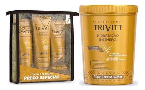 Kit Manutenção Trivitt Profissional + Hidratação Nº3 1kg