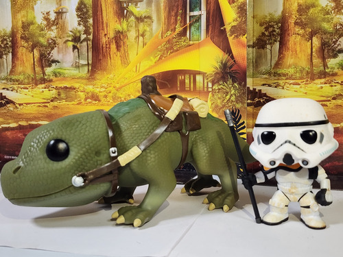 Funko Pop Star Wars Sandtrooper Y Dewback (Usado)