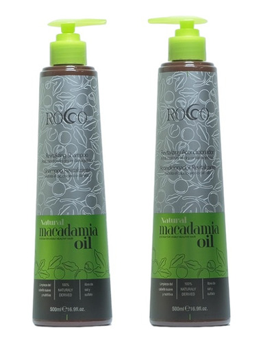 Pack Shampoo + Acondicionador Rocco Macadamia 500ml