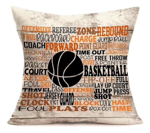 Vintage Style America Popular Sport Basketball Throw Pi...