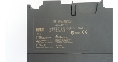 Clp Cpu 313c Siemens 6es7 313- 5bf03-0ab0 C/ Mmc Tia (Usado)