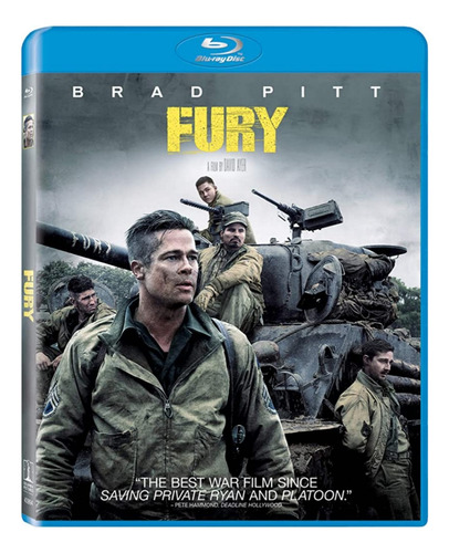 Película Blu-ray Original Fury Brad Pitt Labeouf Lerman Peña