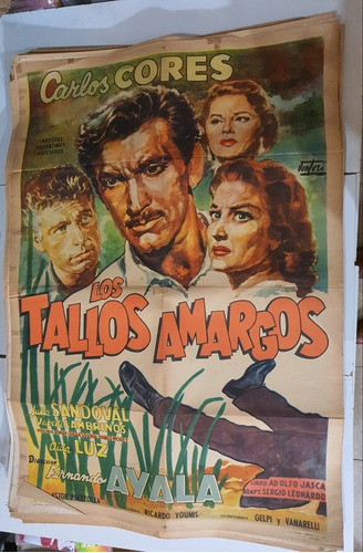 Antiguo Afiche De Cine Original-los Tallos Amargos- Sb