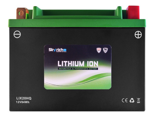 Imagen 1 de 8 de Bateria De Litio Skyrich Moto Lix20hq Libre Mantenimiento