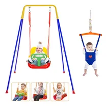 Comprar 4 En 1 Columpio Infantil Kit De Rebote Plegable Rojo
