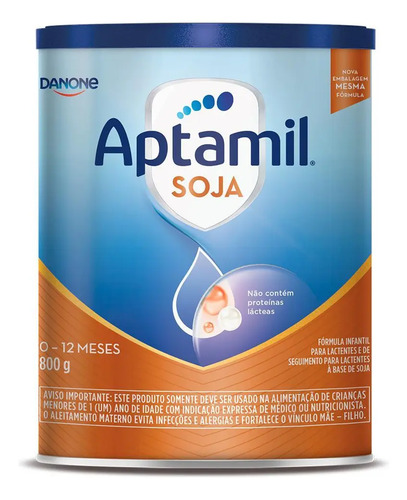 Fórmula Infantil Aptamil Soja 800g 0 a 12 meses