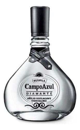 Tequila Campo Azul Diamante Añejo Cristalino 750 Ml