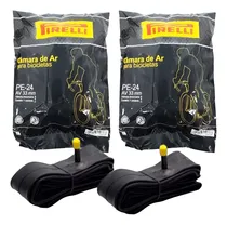 Comprar 2 Câmaras De Ar Bicicleta Aro 24 Pirelli Bico Grosso 33mm