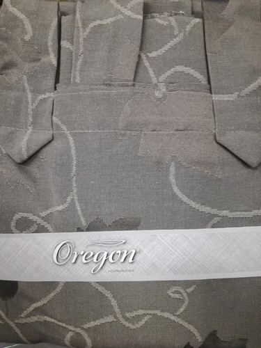 Cortinas Living Tela Dormitorio Comedor Jacquard Juego Chardonnay Oregon