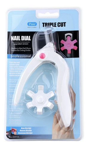 Corta Tip Para Uñas Postizas Con Guía Precisión Profesional