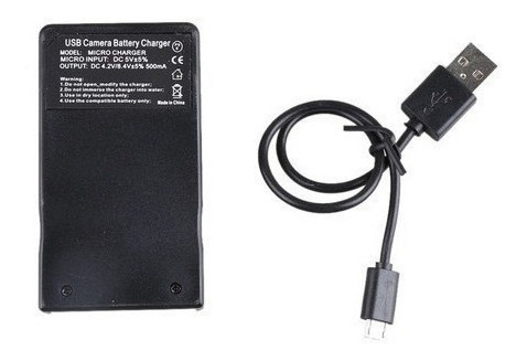 Cargador Enel9 Para Nikon D40 D40 Digital Slr D40x D60 Negro