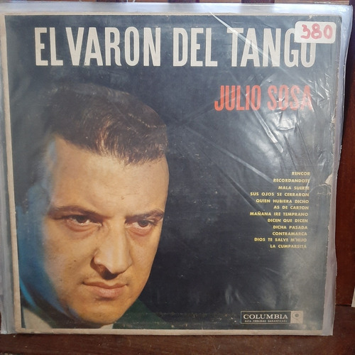 Vinilo Julio Sosa El Varon Del Tango Leopoldo Federico Ww T1