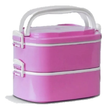 Lunchera Escolar Térmica Vianda Plastico X2 - Colombraro