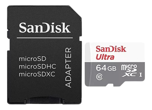 Imagen 1 de 7 de Memoria Microsd 64gb Micro Sdxc Clase 10 Sandisk 80mbs Ramos