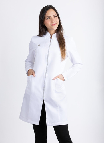 Bata Laboratorio Médica Bleufox V Antifluido Repelente Mujer