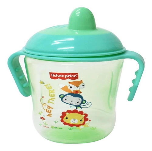 Vaso Entrenador Fisher Price Antiderrames 170ml 6m+ Color Verde