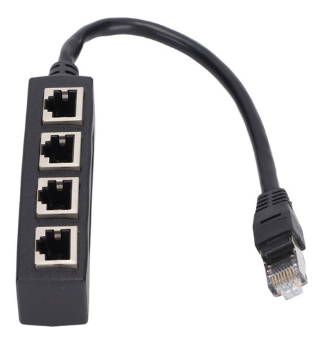 Adaptador Ethernet Rj45 Splitter 1 A 4 Puertos Liso