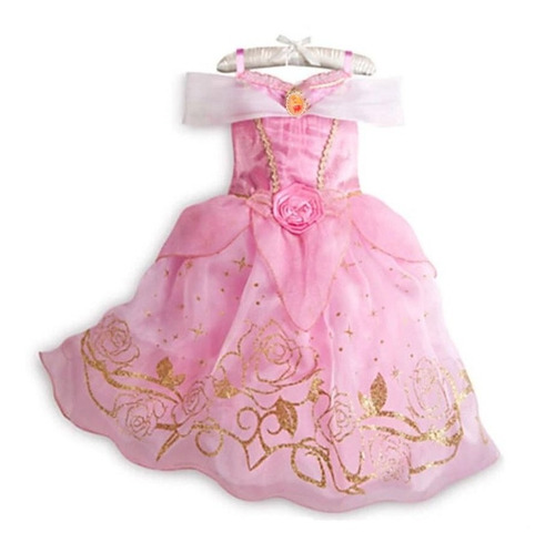 Hermoso Vestido Disfraz Princesa Aurora  Para Niñas