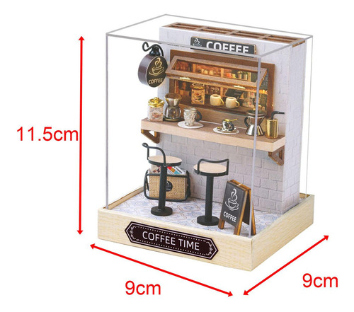 Kits De Bricolaje En Miniatura De Casa De Hora De Cafe