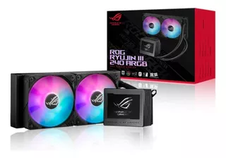 Water Cooler Asus Rog Ryujin Iii Preto Display Argb 240mm