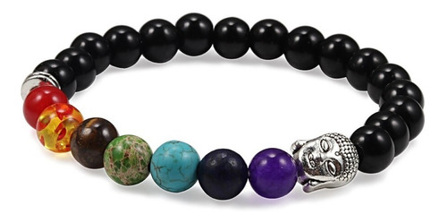 Pulsera Chakras Con Dije De Buda, Reiki, Yoga