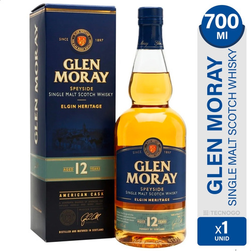 Whisky Glen Moray Elgin Heritage 12 Años Malt Escoces