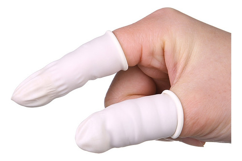 100u Dedales De Látex Para Manicure O Cunas Para Dedos
