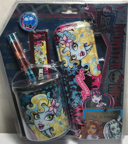 Set De Regalo Escolar Monster High C/portalapices Dm 290 Srj