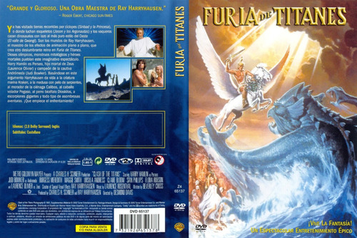 Furia De Titanes (1981) Laurence Olivier- Ursula Andress Dvd