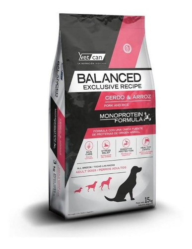 Balanced Exclusive Recipe Cerdo & Arroz 15kg + Regalo