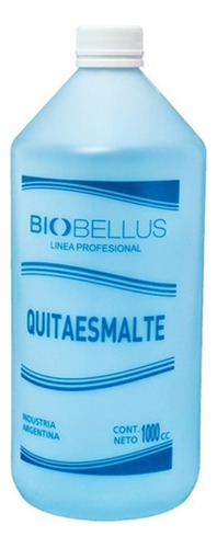 Quitaesmalte Biobellus Azul 1 Litro Manicuración Uñas Manos
