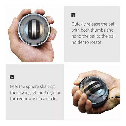 Giro Giroscópico Led Powerball Power Muñeca Brazo Muscle