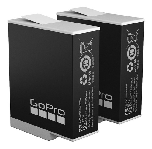 Baterias Enduro Gopro Oficial Para Hero 11 10 9 Pack X2
