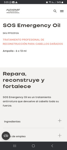 Nutritive Mask 200ml.+ S.o.s Emergency Oil. Alfaparf Milano