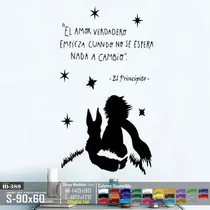 Comprar Vinilos Decorativos El Principito Silueta Con Frase Stickers
